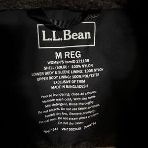 LL Bean womens Regular Medium fleece lined jacket